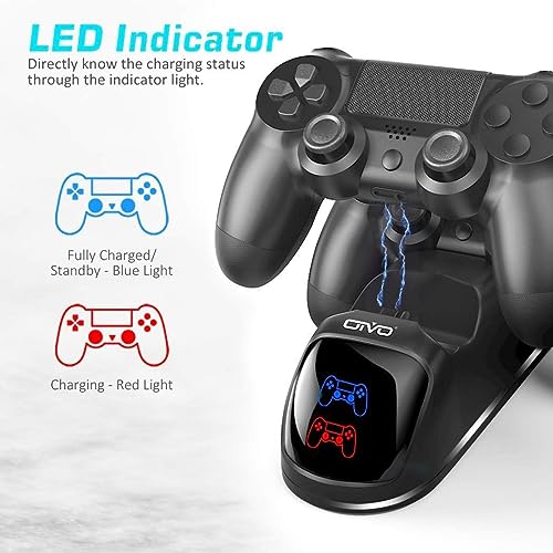 PS4-Controller-Ladestation-PlayStation-4-Controller-Ladestation-mit-18-Stunden-Ladechip-PS4-Charger-Dock-Staion-Controller-Ladestation-fuer-Sony-PlayStation-4PS4ProPS4-Slim-Controller - Sparfuchs24.io - Preisvergleich & Top Angebote Online