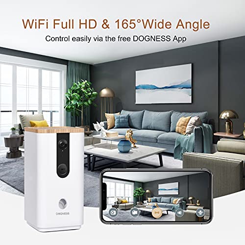 DOGNESS Smart Pet Camera: Dog Camera with Treat Dispenser and Phone App for Pet Viewing, Full HD WiFi Night Vision, Two… - Image 3