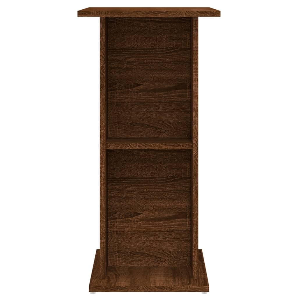 vidaXL Soporte Acuario Madera ingeniería marrón Roble 60,5x36x72,5 cm