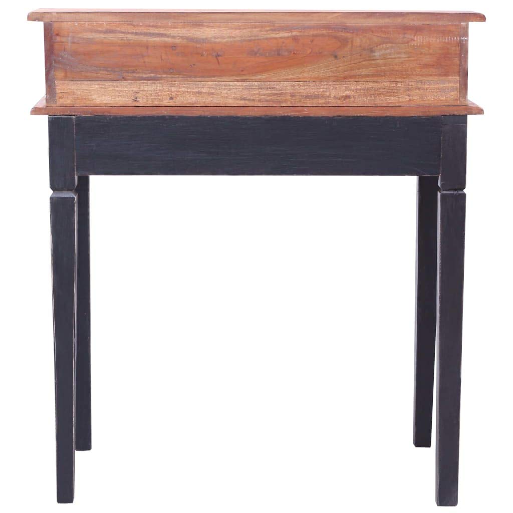 vidaXL Escritorio con Cajones, Mesa para Ordenador, Escritorio de Secretaria, Mueble para Oficina Despacho Estudio, Madera Maciza de Caoba