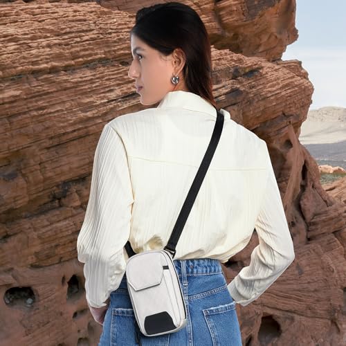 Crossbody Bags for Women with Duraflex Buckle - Phone Wallet Purse Nylon Diamond Quilted, Waterproof Zipper, Adjustable Strap2