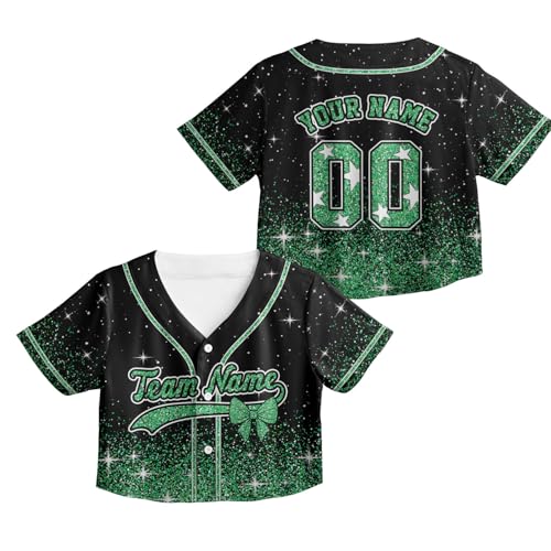 Personalized Cheerleading Team Baseball Jersey, Cheer Coach Jersey Gifts, Cheer Shirt Uniforms, Glitter Jersey S-5XL miniatura 7