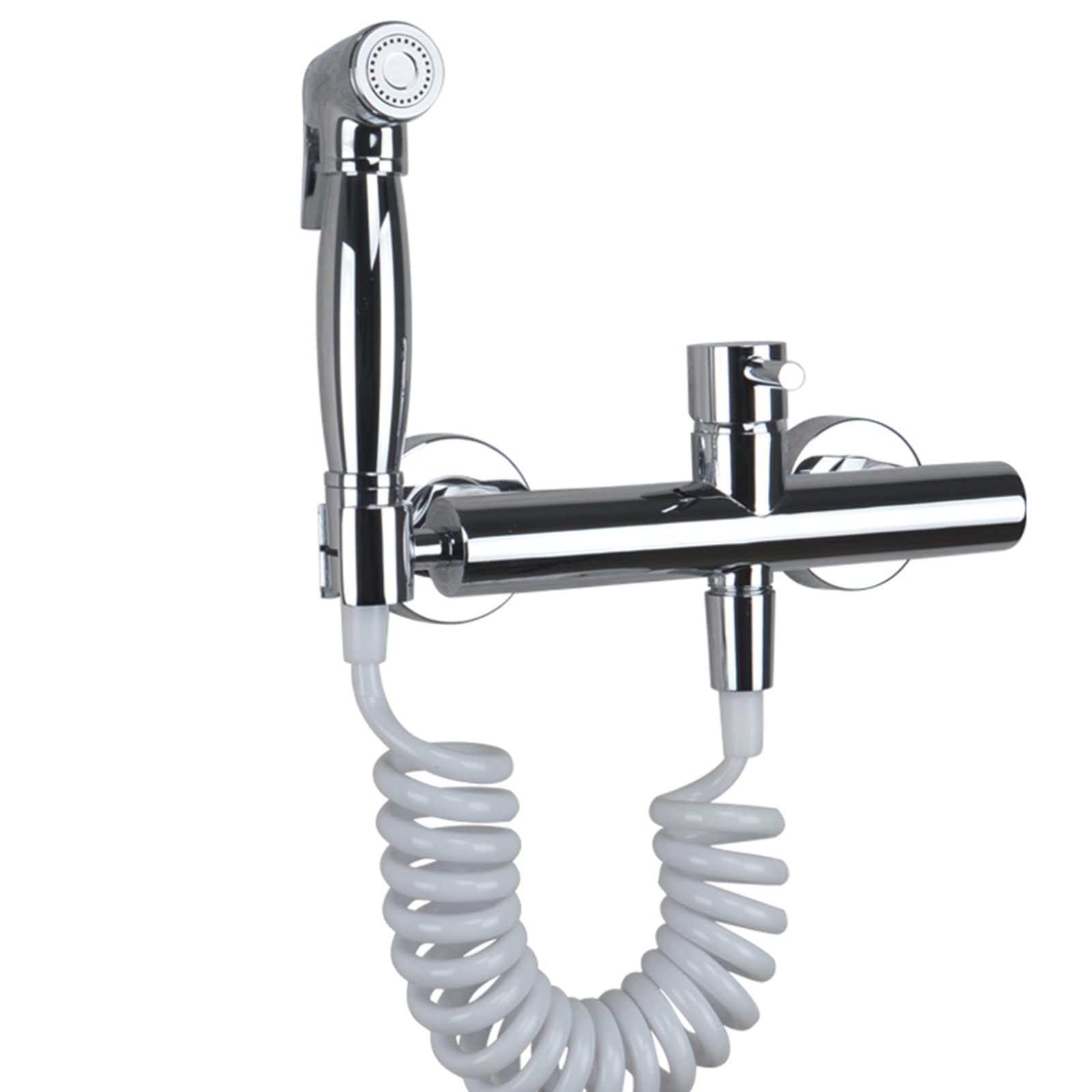 Rociador de mano for inodoro, rociador de pañales for tela de bebé cromado de latón for agua fría y caliente, grifo portátil con manguera for lavado femenino, lavado de mascotas, fácil de instalar