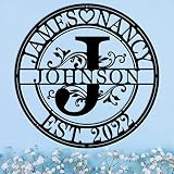 Custom Metal Signs - Personalized Home Decor, Monogram & Last Name Signs, Wall Art - Wedding Gifts