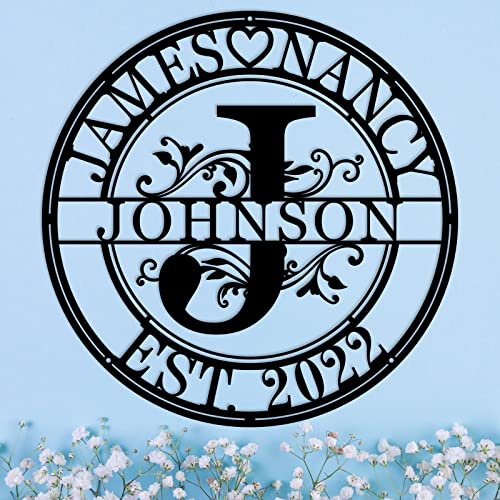 Custom Metal Signs - Personalized Home Decor, Monogram & Last Name Signs, Wall Art - Wedding Gifts