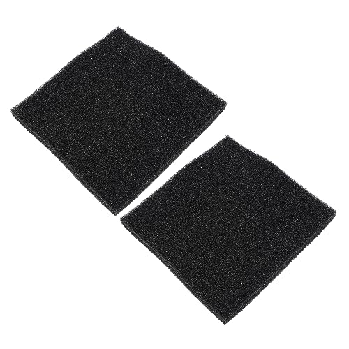 YARNOW 2個 水槽フィルター綿 フィルターパッド ヒータ 泡フィルタースポンジ キット タ 水槽の装飾品 池 空気 魚 水槽の供給 水槽用スポンジパッド スポンジを浄化する Black