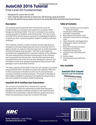 AutoCAD 2016 Tutorial First Level 2D Fundamentals
