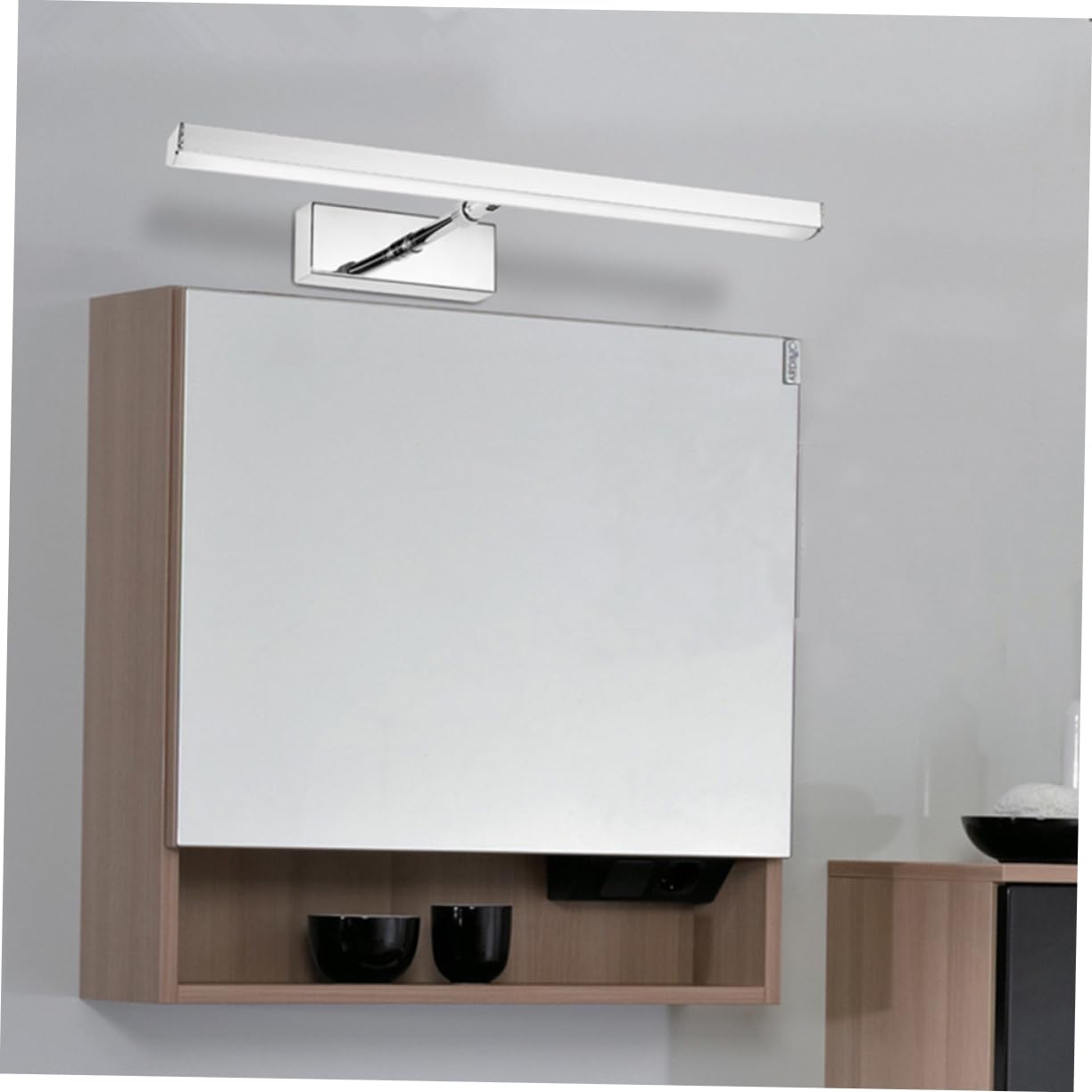 BESTonZON Aplique De La Pared Espejo De Baño Luz Led Luz De Pared Luz Del Espejo Del Baño Barra De Luz Para Espejo De Baño Apliques De Baño Llevados Ligero Acero Inoxidable