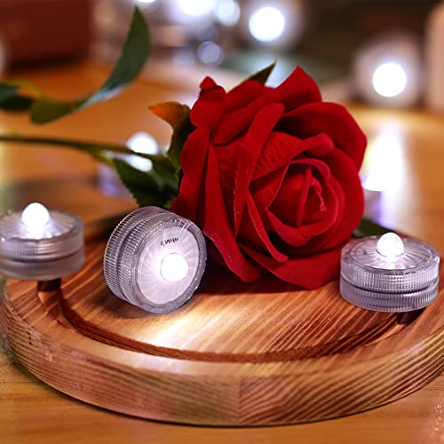 Hl Submersible Led Light,White Small Led Light,100 Hours Waterproof Flameless Led Lights Battery Powered thumb #2