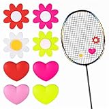 Giantree 8 Stück Tennis Dämpfer, Lustige Vibrationsdämpfer Herzförmiges Tennisschläger Dämpfer Silikon Stoßdämpfung Tennisschläger Für Training Und Badmintonschläger