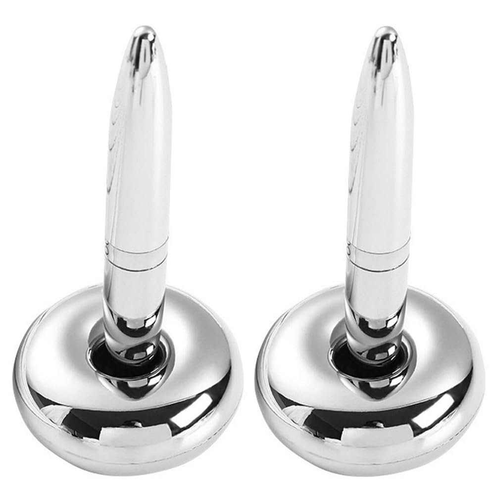 DOITOOL 2 bolígrafos magnéticos de metal flotantes para oficina, elegantes bolígrafos para hombres, para firmas y suministros de oficina