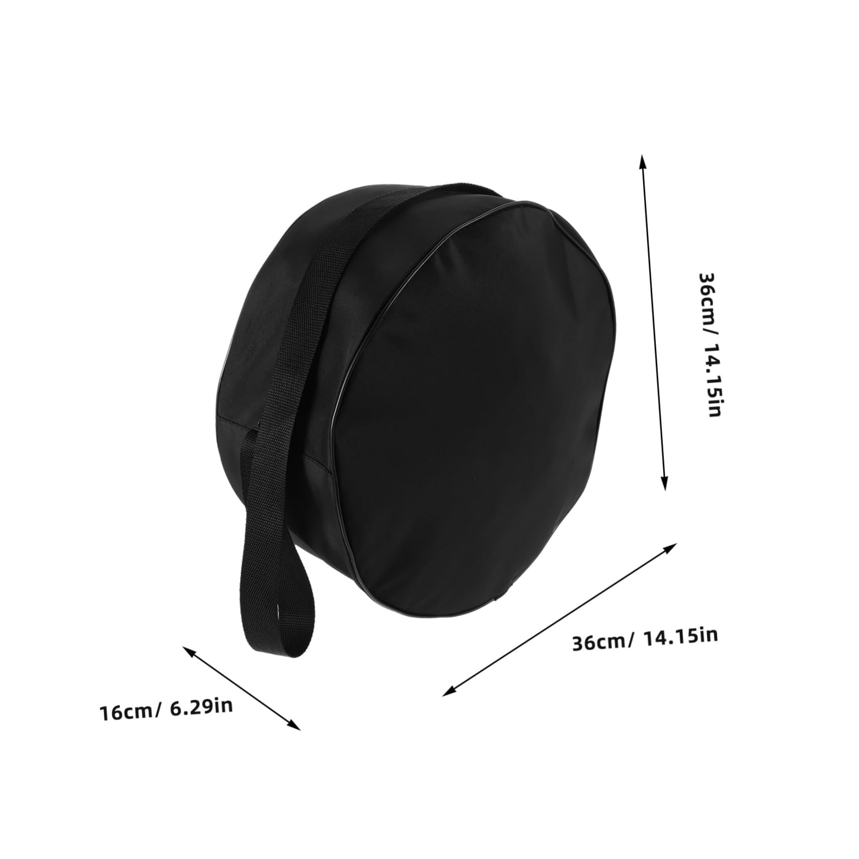 CORHAD Yoga Wheel Storage Bag Fitness Equipment Bag Yoga Roller Organizer Gym Accessories for Women Black Polyester