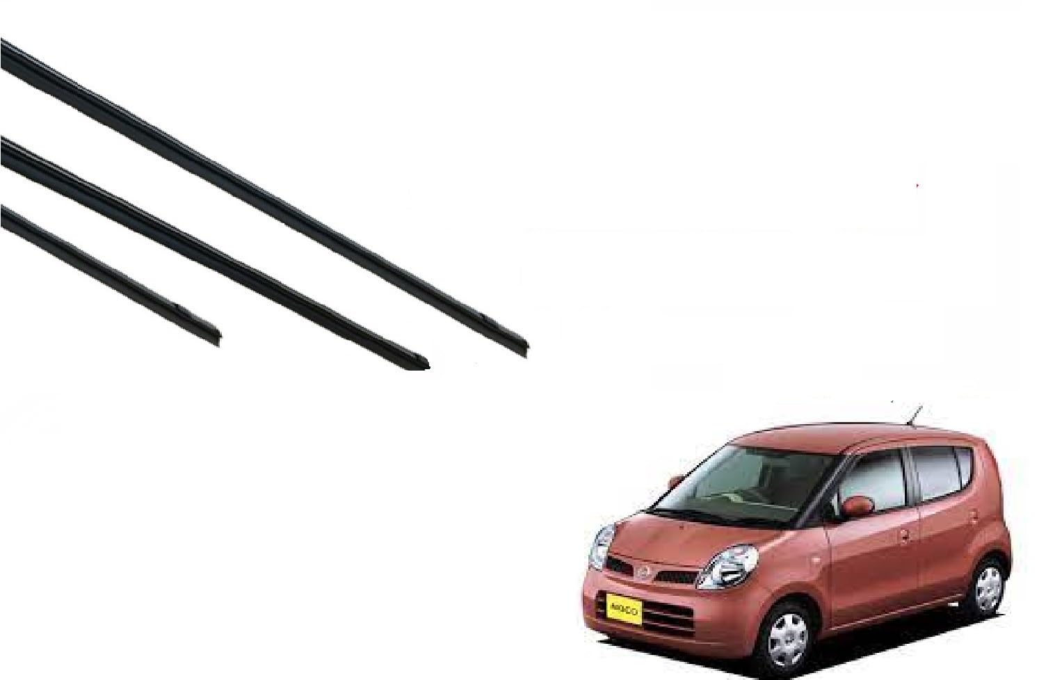 Amazon.co.jp: モコ 専用ワイパー 替えゴム 純正互換品 フロント2本