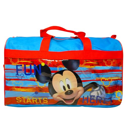 Sac de voyage Mickey Mouse pour enfants avec set de nuit et stickers Disney