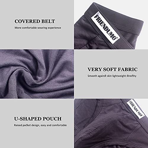 Friendumo 4-10 Pack Veelkleurige Herenslips Ademende Broek Katoenen Korte Broek Zacht Katoen Modal - Image 4