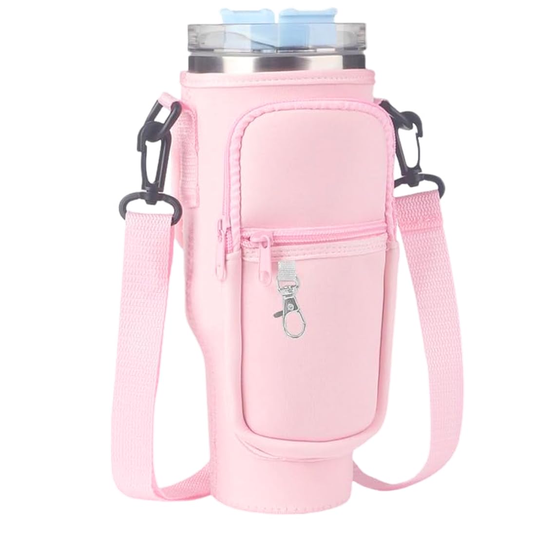 Porta Borraccia Per Stanley Cup 40oz - Con Tracolla Regolabile E Tasca Per Telefono, Impermeabile - Foto 3