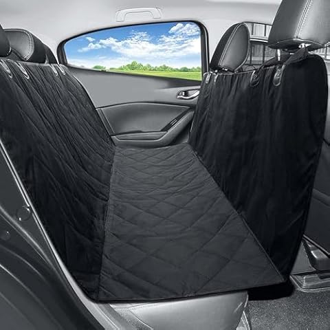 MEKBOK Dog Dog Seat Cover，Seat Cover for Pets 100% Waterproof Pet Seat Cover Hammock 600D ，Heavy Duty Scratch Proof Nonslip Durable Soft Pet Back Seat Covers for Cars Trucks and SUVs Cover