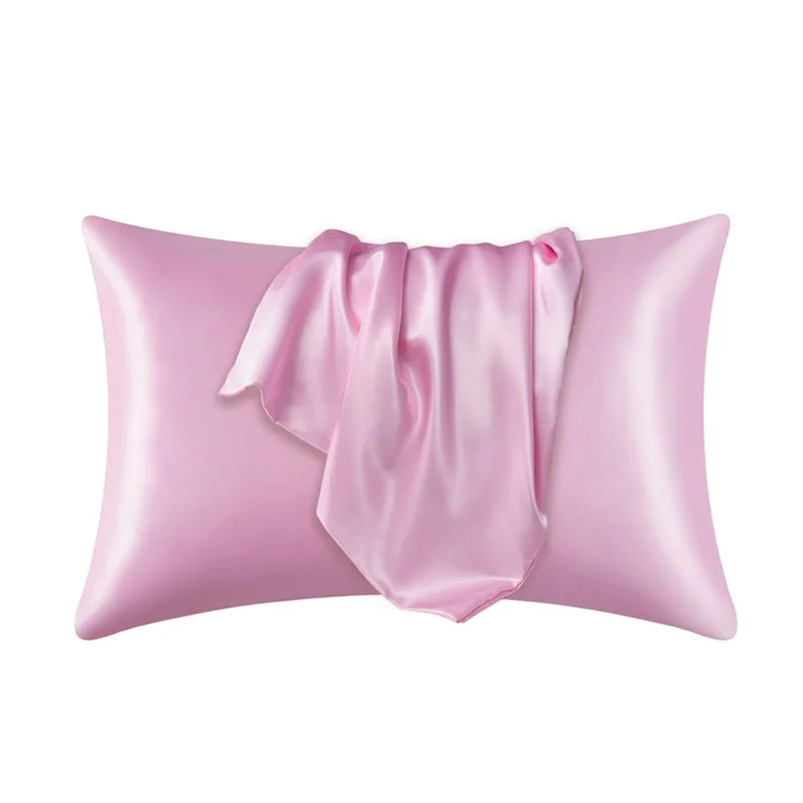 Taie d'oreiller en satin pur effet soie pour un confort de lit premium