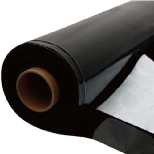 SUNVIEW Película de polietileno Panda blanco y negro, cubierta de invernadero de privación de luz, 100% opaca, resistente, tratada con rayos UV (40