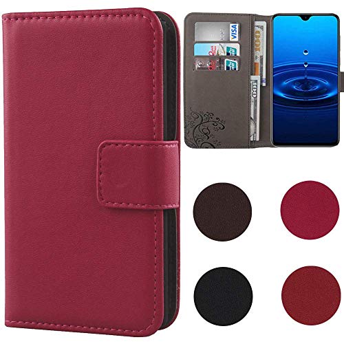 Dingshengk Rose Genuino Carcasa Funda para DUODUOGO P26 5.85" Magnética Premium Caso Protección Cuero Billetera Antigolpes Cover Teléfono Leather Case Etui