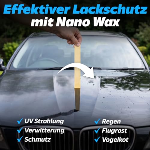 PRINOX Profi Autopolitur 500ml inkl. Polierschwamm für alle Lacke - Schwarz, Weiß, Buntlacke...
