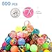 Pllieay 500 Pieces Bouncy Balls for Kids, 27mm Mixed Color Bulk Balls Rubber Bouncy Balls for Kids Party Favors, Prizes, Birthdays Gift and Vending Machines (Style Random)