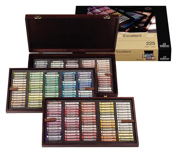 Amazon.com: Rembrandt Soft Pastel Wood Box Excellent Set, 225