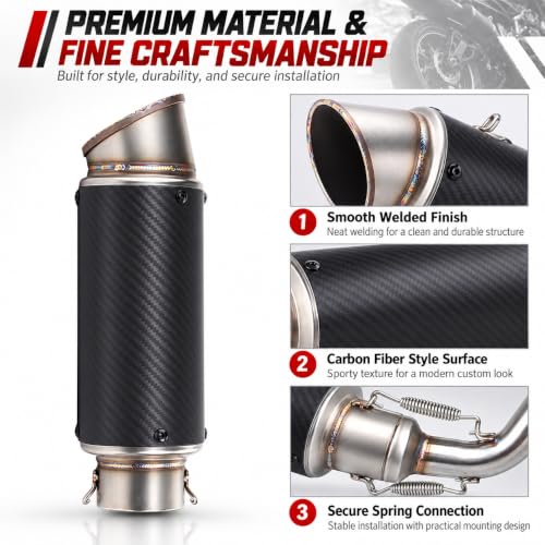 KJTYSDM Carbon Slip-On Muffler