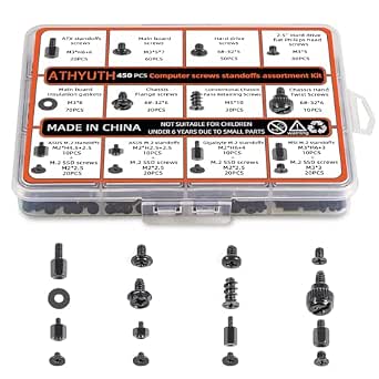 450-Piece Computer Screw Kit for PC Building and Repair