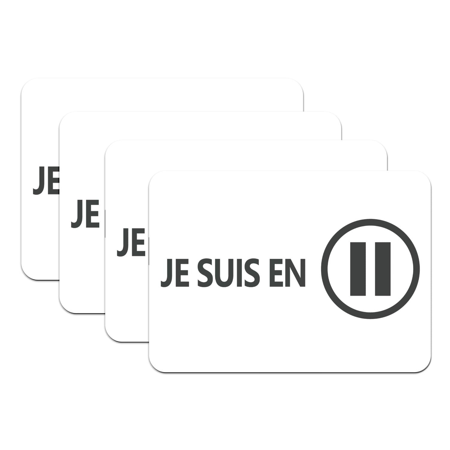 Set de table antidérapant grand format lot de 4 pour éviter les verres qui glissent