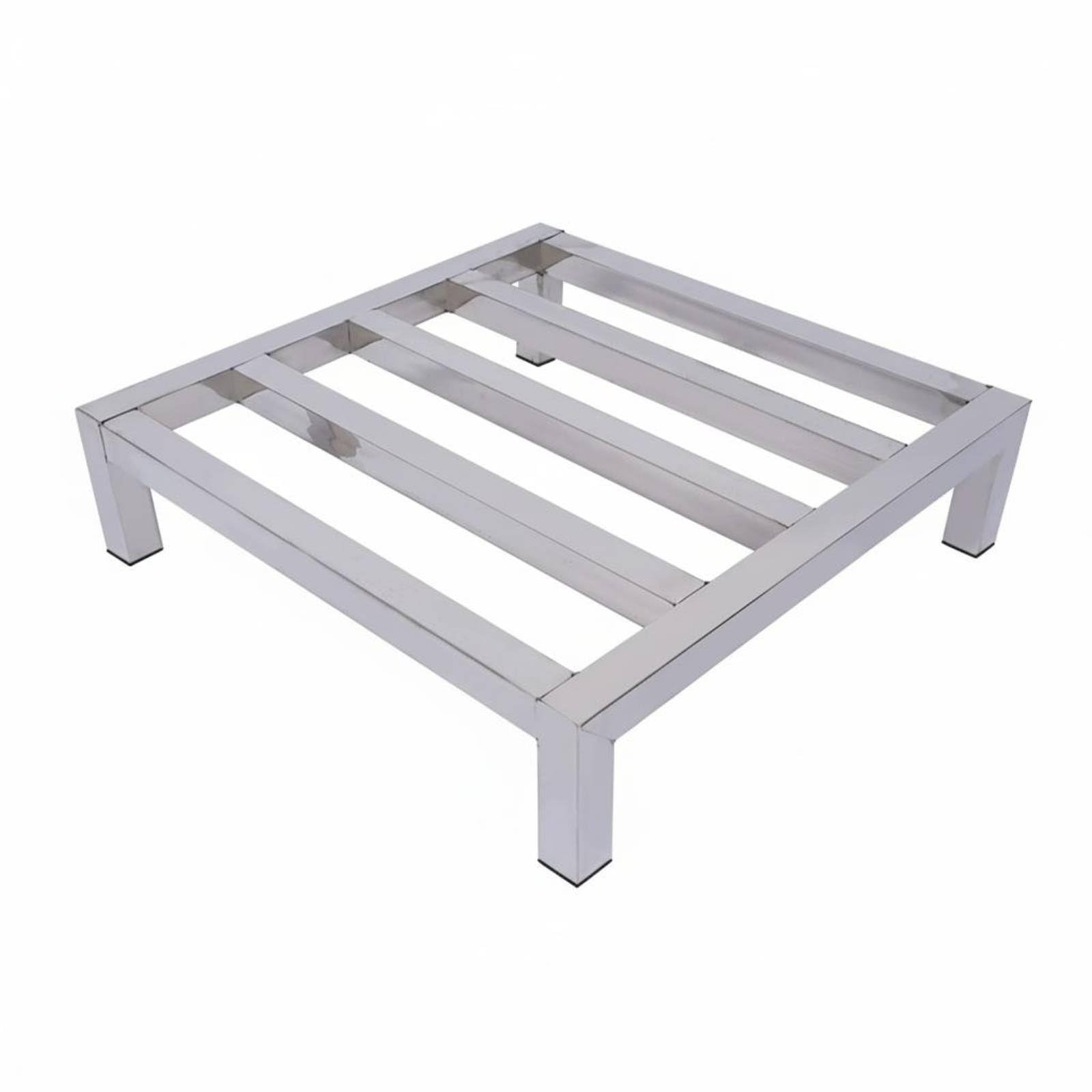 Estante de Acero Inoxidable Soporte Base Elevada Repisa Metálica Antideslizante Resistente al Agua Adecuado para Lavadoras Refrigeradores Plantas Decoración en Sala O Balcón , 45-45-10cm
