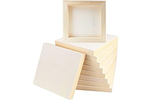 10 Pcs 6x6 Wood Panel Boards for Painting and Arts