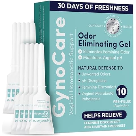 Terramed Just Think Comfort Vaginal Odor Eliminating Gel | Maintains pH Balance & Freshness | Natural Defense for Feminine Odor, Discomfort & pH Disruptions | 10 Pre-Filled Applicators Cover