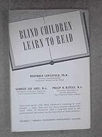 Blind Children Learn to Read B0006BW5XI Book Cover