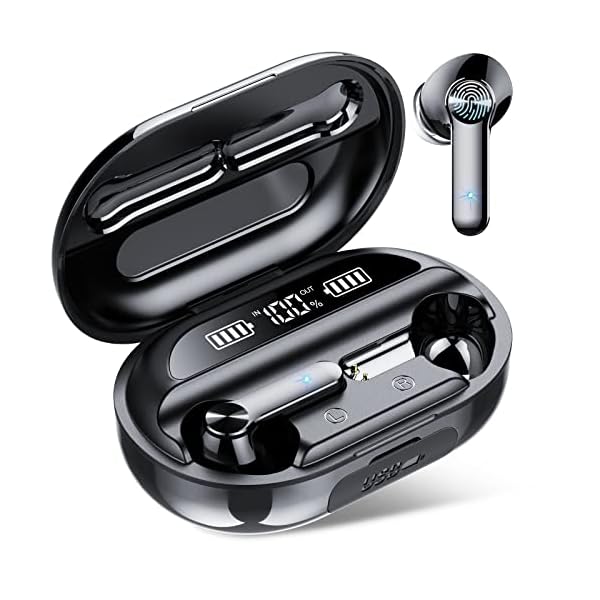 Wekily Bluetooth 5.1 Kopfhörer in Ear, Kopfhörer Kabellose mit HiFi Stereo, IPX7 Wasserschutz in Ear Bluetooth Ohrhörer…