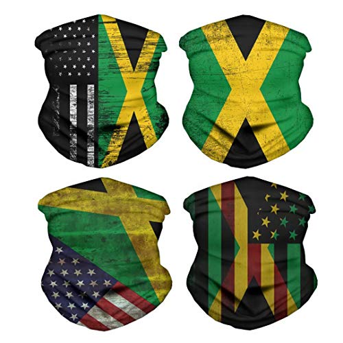 Image of 4Pcs Magic Headwear Neck Gaiter Tube Scarf Headbands Bandana Balaclava for Outdoor Running Cycling Skating Work Out