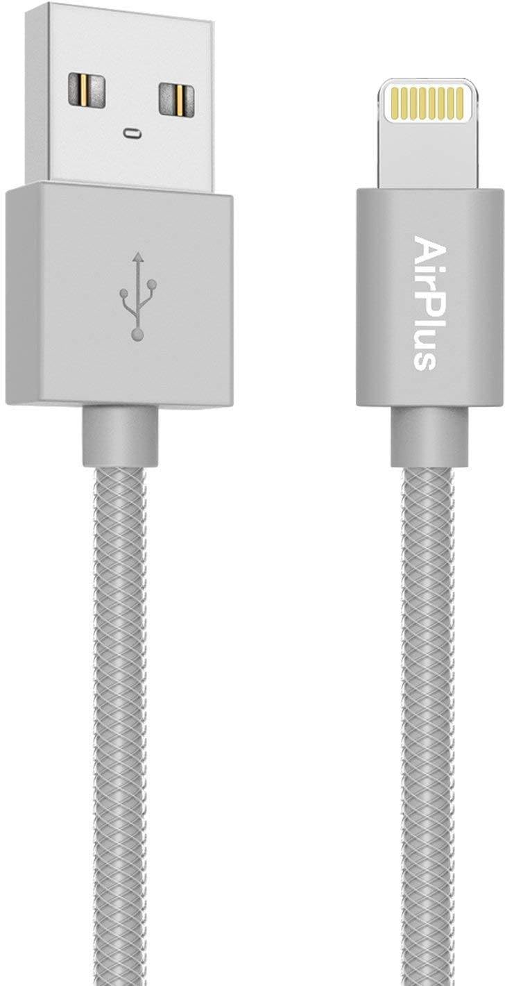 AirPlus AP-AX-905-SGRY/SIL 8 Pin Lightning to USB Cable for Smartphone - 3.2 Feet (1 Meter) (Space Grey-Silver, Pack of 1) (B01EWWWVL2) Amazon Price History, Amazon Price Tracker
