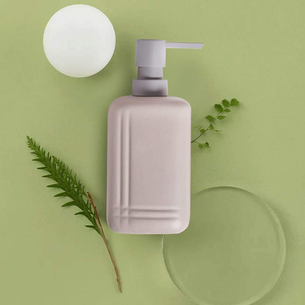 APUM Seifenspender aus Keramik, quadratische Pumpflasche mit großem Fassungsvermögen für Händedesinfektionsmittel in Küche und Bad (10,1 oz / 15,2 oz) Seifenspender