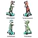 DINOBROS Dinosaur Scooter Toys Pull Back Cars Mini Finger Kick Scooters Boy Toy Age 3 4 5 6, Dino Gift Sets for Kids 4-Pack