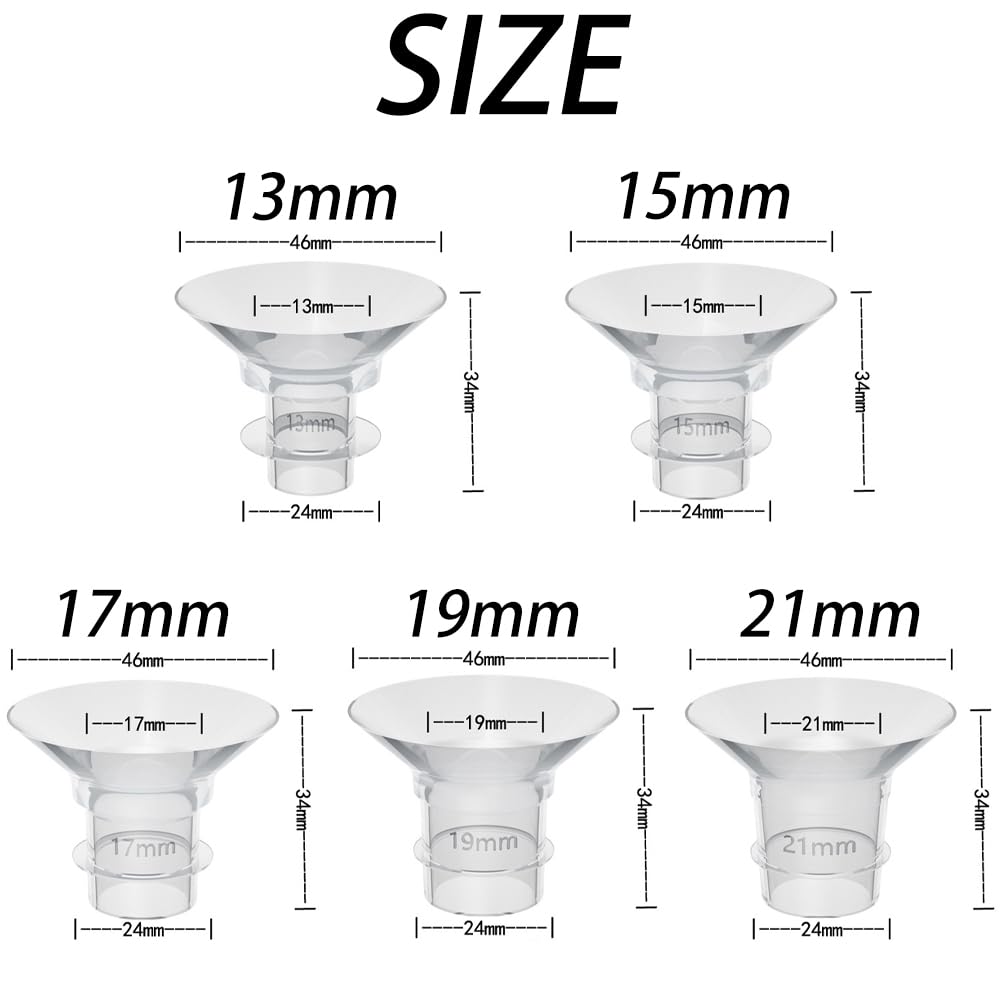 Hodaqe Breast Pump Flange Inserts for 24 mm Shields, 5 Pcs 2