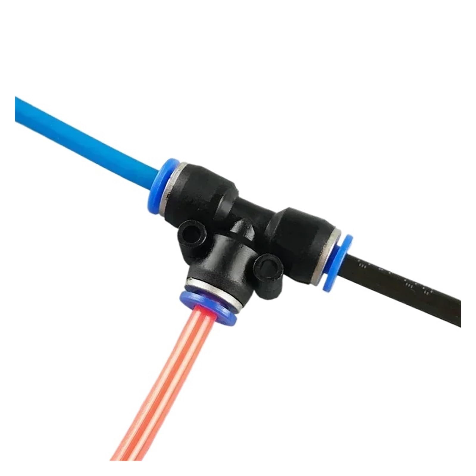 Conector neumático en T PE/Peg, Tubo Conector de Aire, Conector de liberación rápida, Conector de plástico, Tubo de Manguera, presión de Empuje, 4mm, 6mm, 8mm(Peg 10-6,500 PCS)