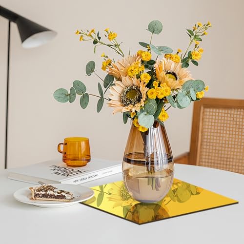 Image of 5 Pcs 12 x12 Inch Colorful Acrylic Mirror Sheet, 1 /8 Inch Thick Opaque Glossy Mirror, Plexiglass Mirror Sheets with Protective Film, Rigid Mirror Sheets for Sawing, DIY, Laser Cutting and Engraving