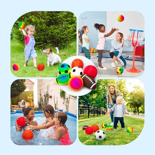 EVERICH Soft Sports Balls Set 7 Pack for Kids Safe Outdoor Play - Image 3