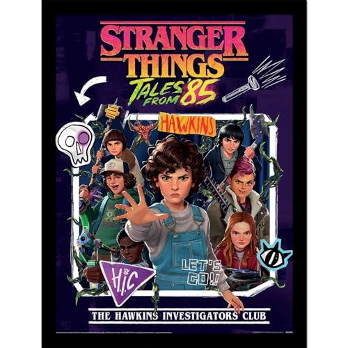 Affiche Stranger Things Tales From 85 pour Décorer un Bureau de Geek