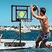 POOL BOY SPORTS - Pool Basketball Hoop - Set Includes 3X Composite Leather Basketballs, Air Pump, & Tools - Adjustable Poolside Basketball Hoop - Made for Kids, Teens, & Adults