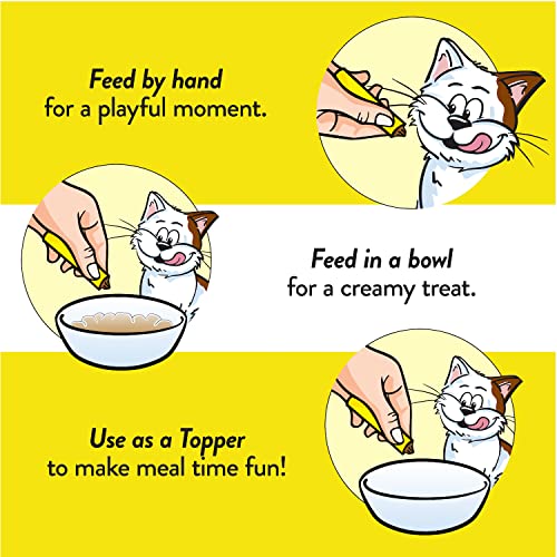 TEMPTATIONS Creamy Purrrr-ée with Chicken Cat Treats, (44) 1.7oz Pouches - Image 5