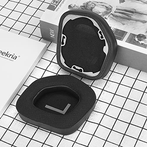 Geekria reemplazo almohadillas auditivas de tela mesh Comfort para audífonos Alienware AW988, piezas de reparación (Negro) miniatura 5