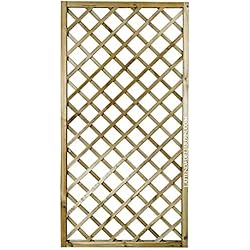 Suinga - PANEL DE CELOSIA recto 50x180 CM, cuadros 9 cm. Altamente decorativo, alcanzando la ocultación o delimitación deseada en su jardín, terraza, etc.