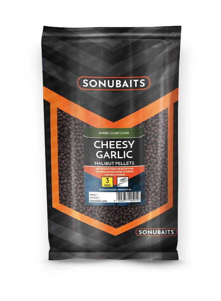 Sonubaits Cheesy Garlic Halibut Pellets 6mm 900g