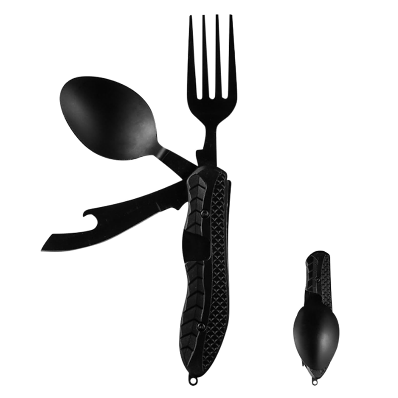 Sunwinc Lot De 3 Couverts De Camping En Acier Inoxydable Avec Baguettes, Cuillères, Fourchettes, Ustensiles De Travail Portables Avec Un étui En Paille De Blé (doré